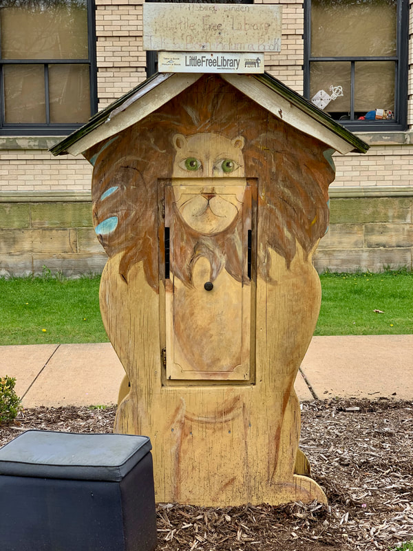 Little Free Library Lion